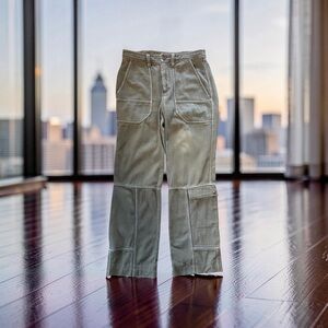 Zadig & Voltaire Pepper Coton Twill Pants - 38 / 6 Olive Cargo Utility Edgy $358